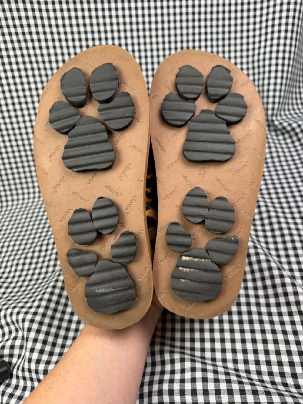 Doublet x Suicoke Leopard Calf Hair Sandals Womens 7 Vibram Paw Sole Rare - Picture 4 of 5